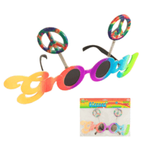 Groovy Rainbow Party Glasses w/ Boppers