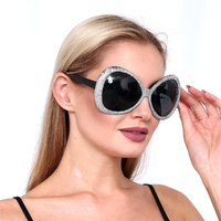 Oversized Disco Glam Party Glasses
