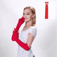Adults Long Red Gloves