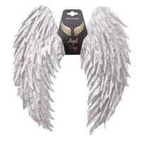 Metallic Silver Angel Wings (60x45cm)