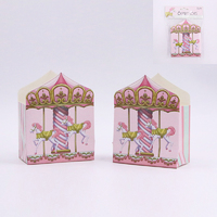Pink Carousel Horse Treat Boxes - Pk 6**
