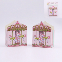 Pink Carousel Horse Treat Boxes - Pk 6