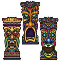 Tiki Cutout (55.9cm) - Pk1 (assorted designs available)