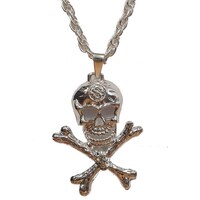 Skull Silver Metal Necklace