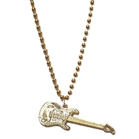 Rock'N'Roll Gold Guitar Necklace