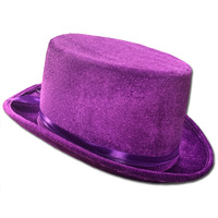 Adults Purple Velvet Top Hat