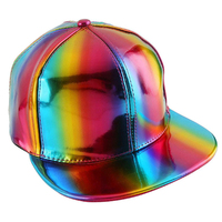 80s Rainbow Metallic Baseball Cap