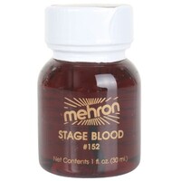 Mehron Bright Arterial Stage Blood & Brush (30ml)