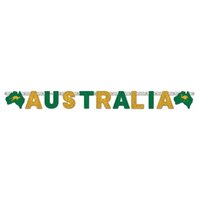Australia Green & Gold Letter Banner (1.67m)