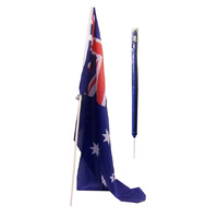 Australian Flag On Pole (120cm)
