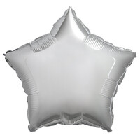 Silver Star Foil Balloon (45cm)