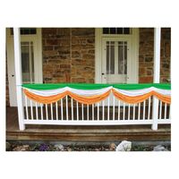 Irish Green, White & Orange Fabric Bunting (1.5m)