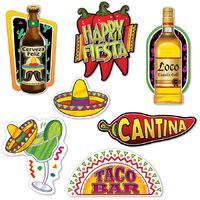 Cantina Fiesta Cutouts - Pk 7