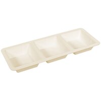 Premium White 3-Section Tray (15x39cm)