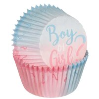 The Big Gender Reveal Cupcake Cups - Pk 75