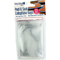 Peel & Seal Clear Cellophane Bags (13x7.5cm) - Pk 125