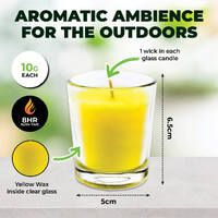 Shot Glass Citronella Scented Candles (10g) - Pk 5