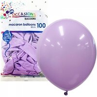 Macaron Pastel Lavender Latex Balloons (30cm) - Pk 100