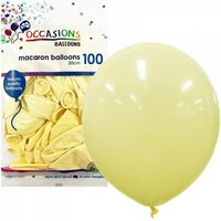 Macaron Pastel Lemon Latex Balloons (30cm) - Pk 100