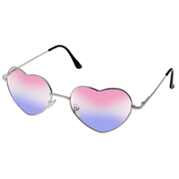 Ombre Tinted Heart Shaped Glasses