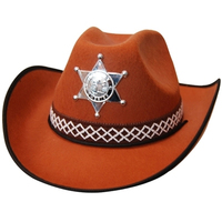 Brown Sheriff Cowboy Hat