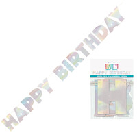 Iridescent Foil Happy Birthday Banner (2.2m)