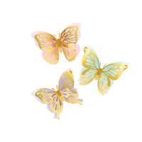 Butterfly Shimmer Cutout Wall Decorations - Pk 3