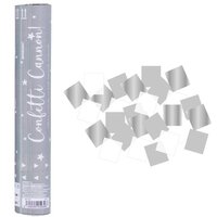 Silver & White Confetti Cannon
