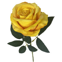 Rose - Yellow Single Stem 51cm 10/600