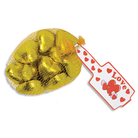 Gold Chocolate Hearts (77g)
