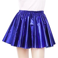 Adults Metallic Blue Cheer Skirt