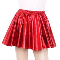 Adults Metallic Red Cheer Skirt