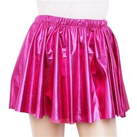 Adults Metallic Hot Pink Cheer Skirt
