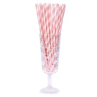Blush Pink Paper Straws - Pk 50