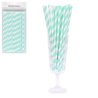 Pistachio Green Paper Straws - Pk 50