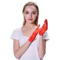 Adults Short Red Gloves