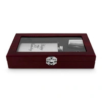 21st Birthday Hip Flask Gift Set in Wooden Box
