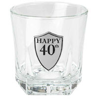 40th Birthday Whisky Glass (210ml)