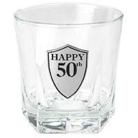 50th Birthday Whisky Glass (210ml)
