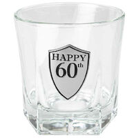 60th Birthday Whisky Glass (210ml)