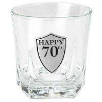 70th Birthday Whisky Glass (210ml)