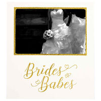 Brides Babes' White & Gold MDF Photo Frame