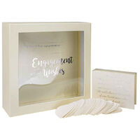 Engagement Wishes' White & Silver Box
