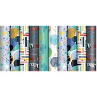 Assorted 'Masculine' Wrapping Paper (300x70cm)