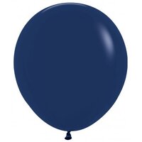 46cm Fashion Navy Blue Latex Balloons - Pk 25