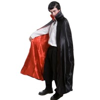 Adults Deluxe Black Cape w/ Red Lining