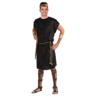 Adults Black Roman Tunic Costume - M-L