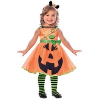 Kids' Cute Halloween Pumpkin Dress