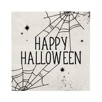 Happy Halloween Spider Web Paper Napkins - Pk 40