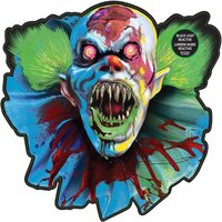 Creepy Carnival Clown UV Reactive Cutout (39x37cm)